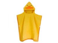 Детское полотенце-накидка пончо (аналог Skip Hop) с капюшоном - Утка 70*140