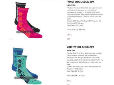 Носки из шерсти мериноса KARI TRAA 39-41 Розовые купить в интернет-магазине «Берегиня» Украина