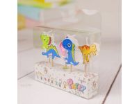 Свечи на торт. Динозавры - 5шт 2