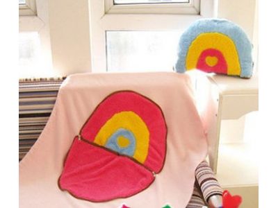 Теплое одеяльце и подушка, 2 в 1 - Радуга купить в интернет-магазине «Берегиня» Украина