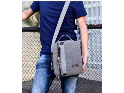 Мужская сумка барсетка из хлопка K002 песочная купить в интернет-магазине «Берегиня» Украина