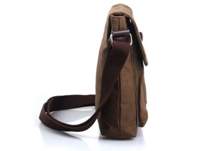 Мужская сумка барсетка из хлопка K009 коричневая купить в интернет-магазине «Берегиня» Украина