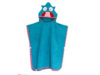 Детское полотенце-накидка пончо (аналог Skip Hop) с капюшоном - Сова  60*120